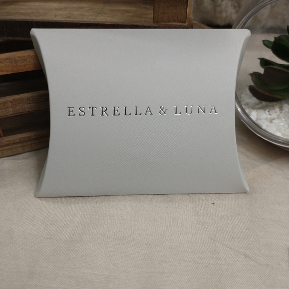 Raw Aquamarine Stud Earrings - Picture 3 of 4